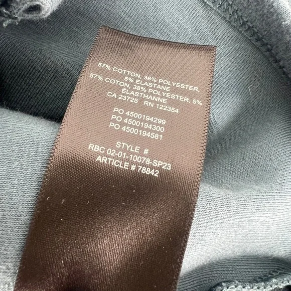 Sunday Best Aritzia Size XS Cropped Polo Cardigan Teal Blue Button Front Top - Picture 5 of 9